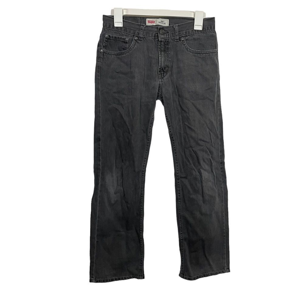 Levi's 505 28x28 Black 505 Regular Straight Leg Jeans